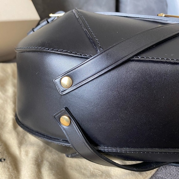 Burberry Dutton Bridle Handbag Black Nova Check - Picture 5 of 13